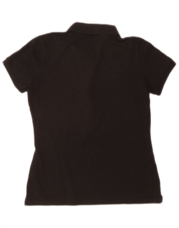Lacoste Dame Polo Shirt Størrelse 42 Stor Sort Bomuld