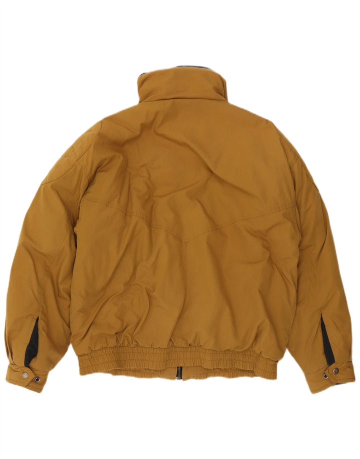 Vintage polstret bomberjakke til mænd IT 48 Medium Brun