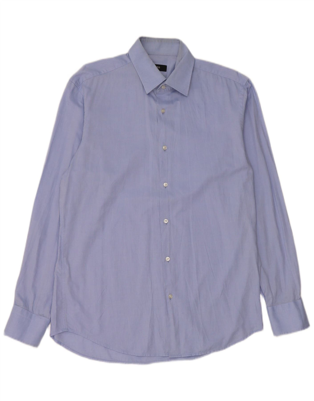Hugo Boss Herre Regular Fit skjorte str. 39 Medium Blue Cotton