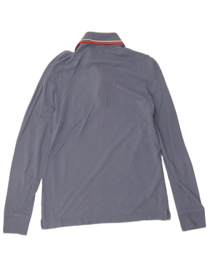Diadora Langærmet Polo Shirt til mænd, lille blå bomuld