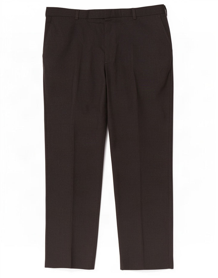 Marks & Spencer Straight Suit Bukser til mænd W42 L33 Sort polyester