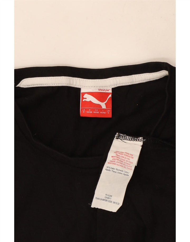 Puma Herre grafisk T-shirt top lille sort bomuld