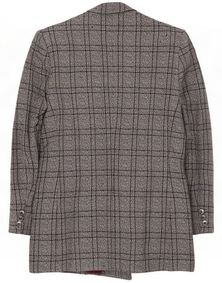 Evan Picone Dame Petites Blazer Jacket UK 8 Small Blue Check