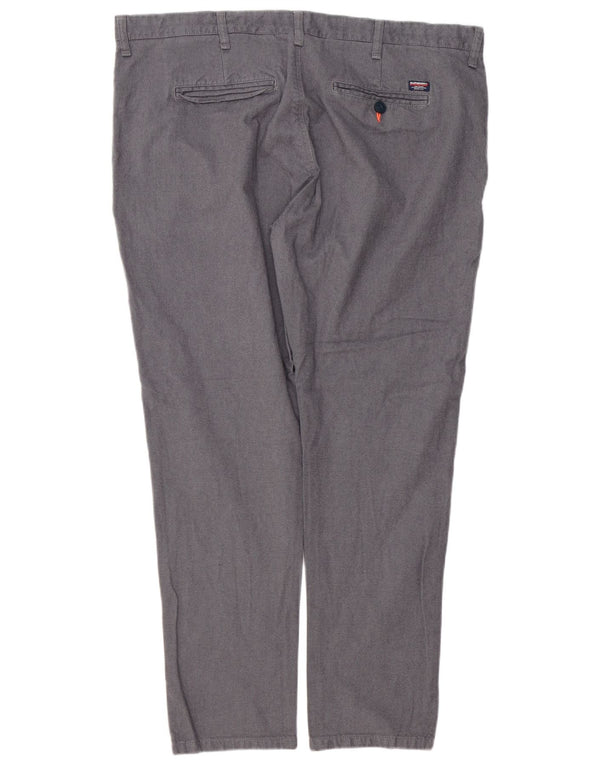 Superdry Slim Chino Bukser til mænd 3XL W46 L31 Grå Bomuld