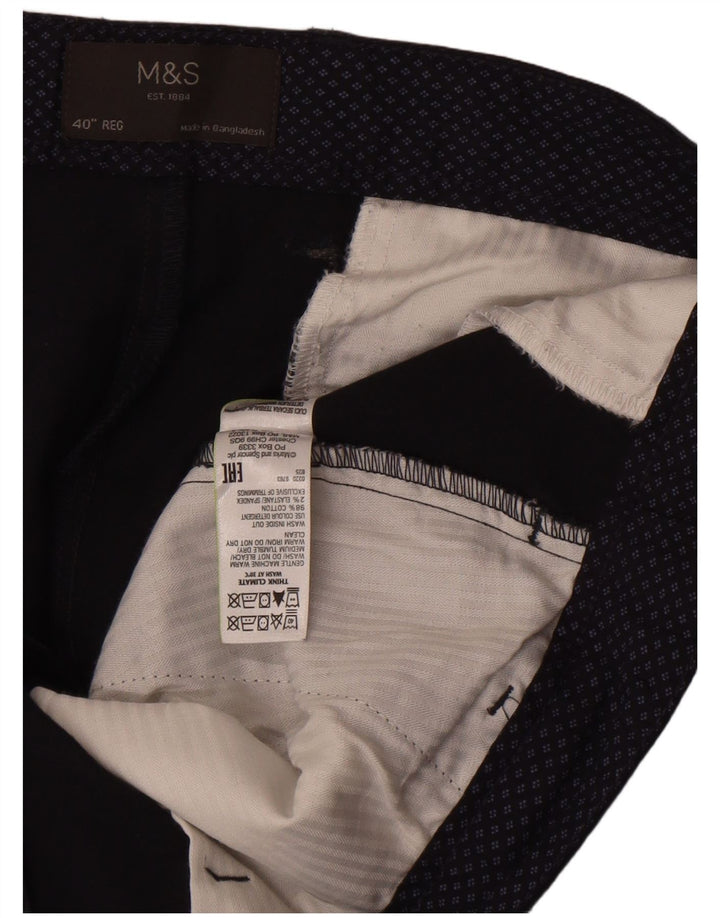 Marks & Spencer Herre Chino Shorts W40 XL Marineblå Bomuld