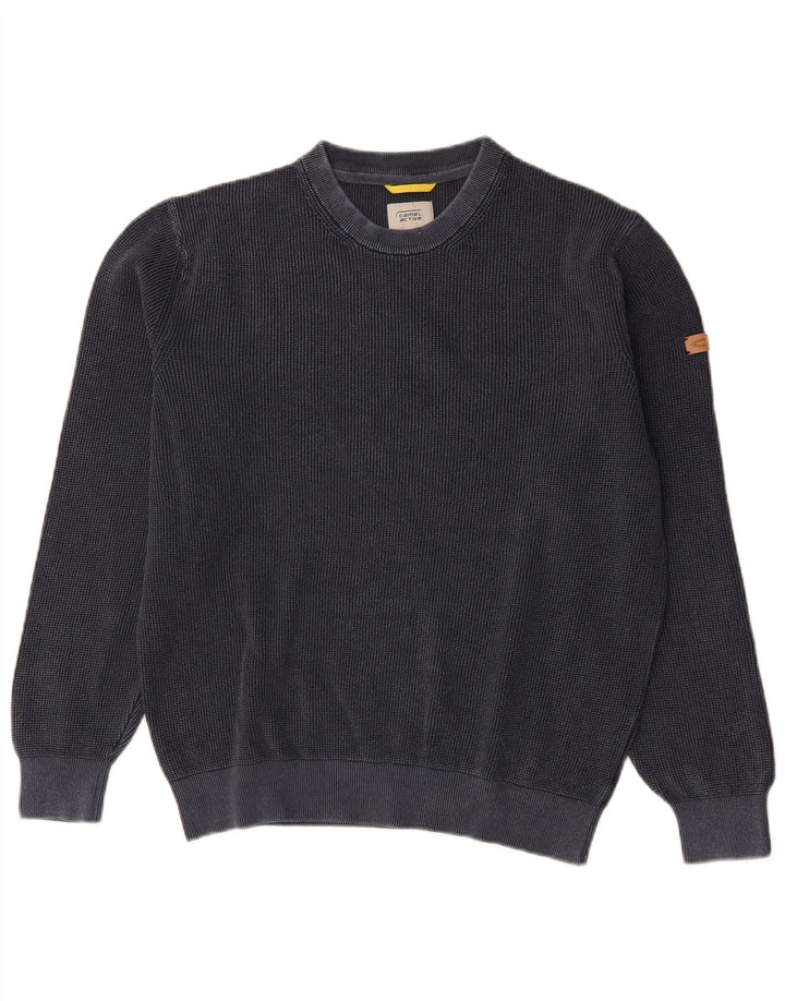 Camel Active Herre Crew Neck Jumper Sweater Large Navy Blue