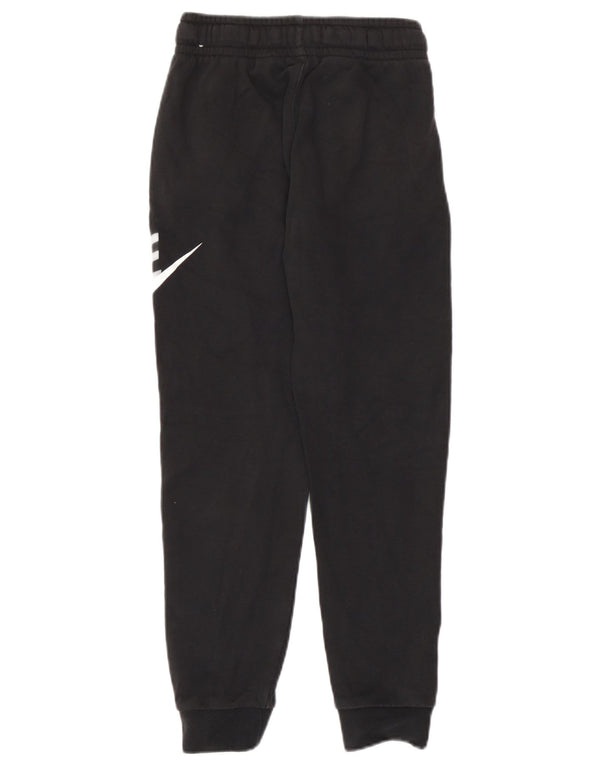 Nike Girls Graphic Tracksuit Trousers Joggers 7-8 Years Black