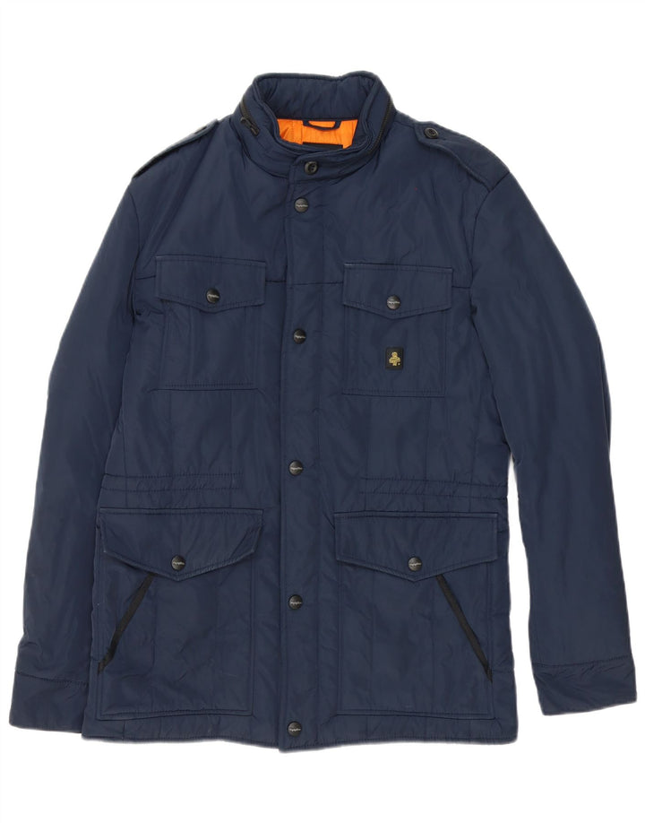 Refrigiwear Herre Military Polstret Jakke IT 46 Small Navy Blue Polyester