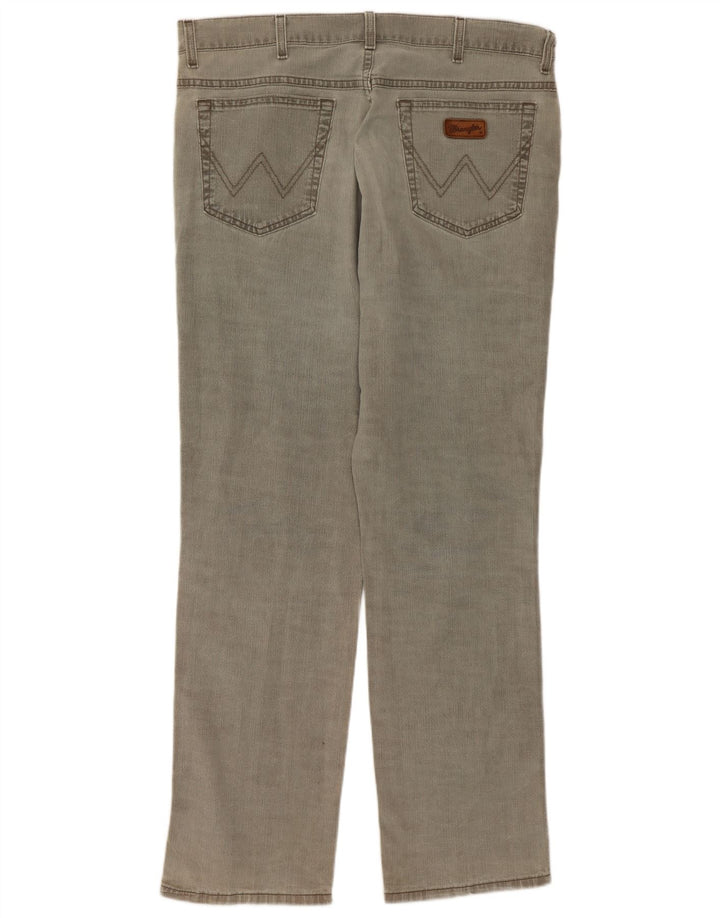 Wrangler Herre Texas Stretch Straight Jeans W36 L32 Grå Bomuld