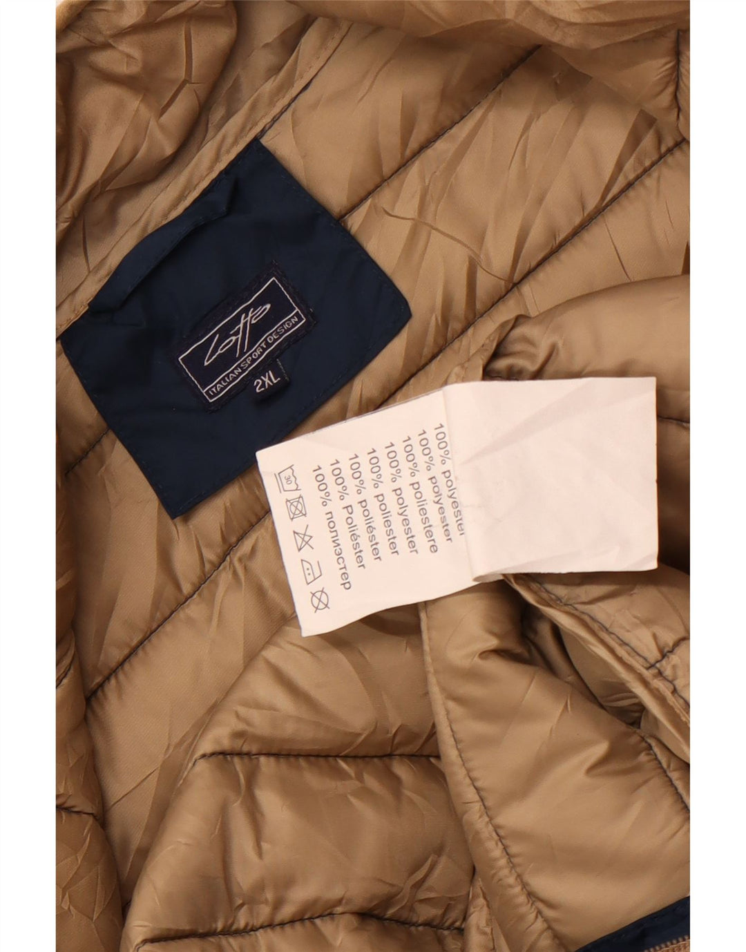 Lotto Dame Polstret Jakke UK 20 2XL Navy Blue Polyester