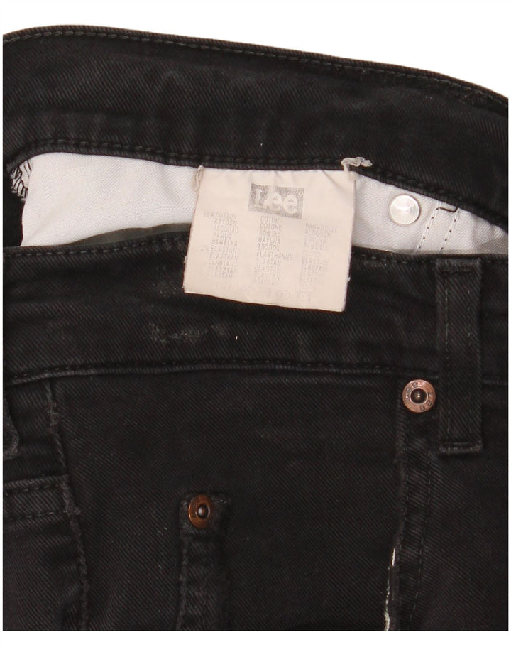 Lee Mens Brooklyn Straight Jeans W34 L30 Sort Bomuld