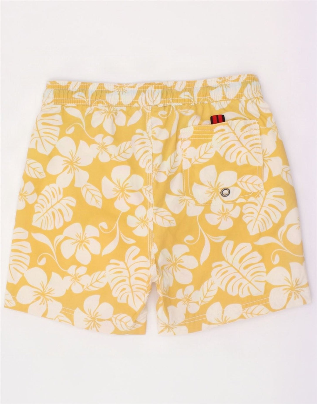 Bear Boys Badeshorts 9-10 år Gul blomsternylon
