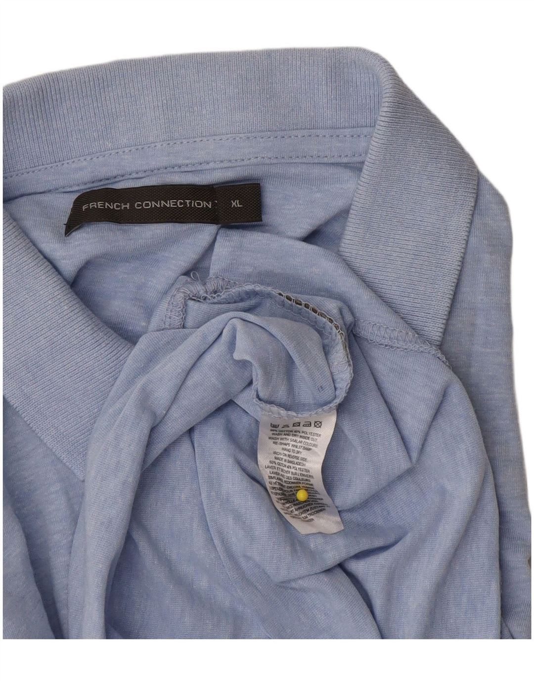 French Connection Herre poloshirt XL blå bomuld