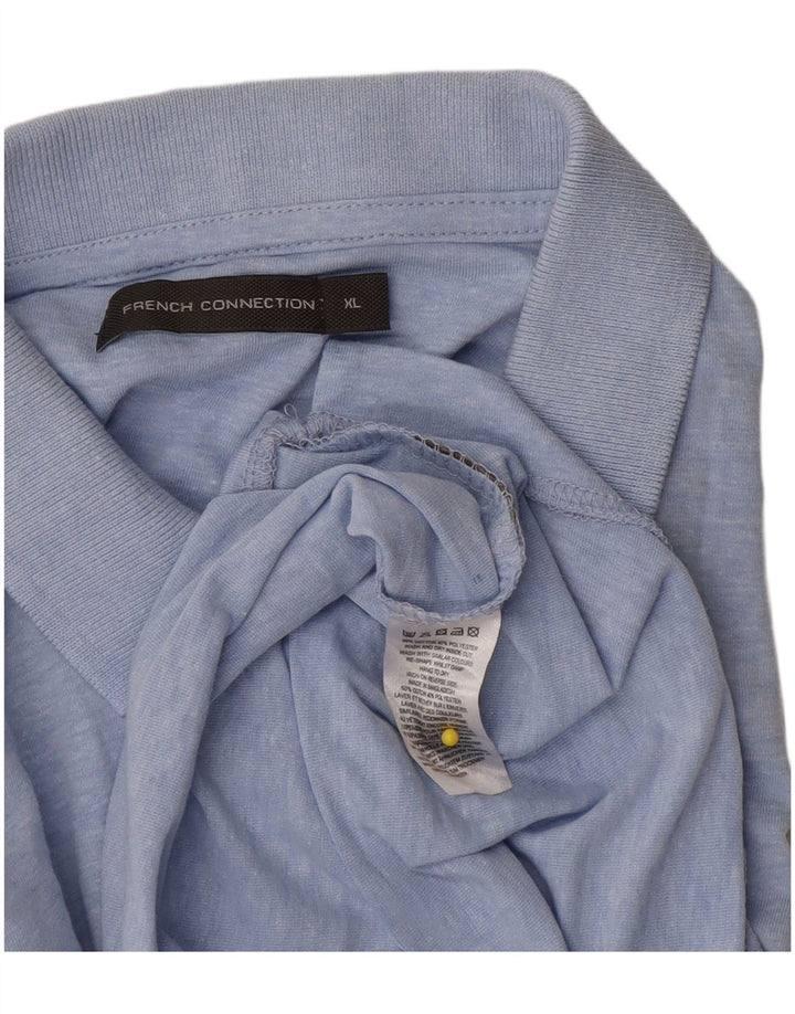 French Connection Herre poloshirt XL blå bomuld