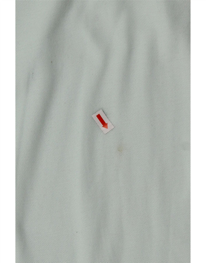 PENGUIN Mens Polo Shirt Medium Off White Colourblock Cotton Vintage Penguin and Second-Hand Penguin from Messina Hembry 