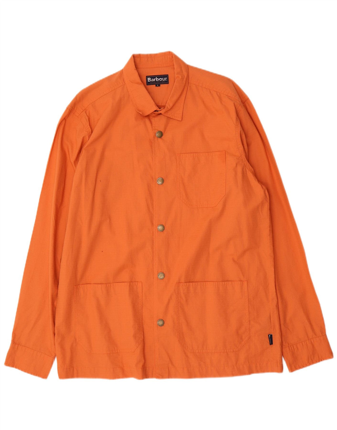 Barbour Herre Utility Jacket UK 40 Large Orange Cotton