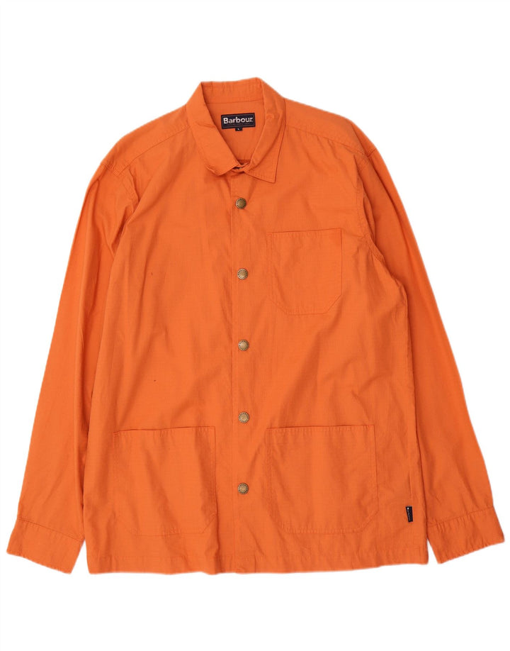 Barbour Herre Utility Jacket UK 40 Large Orange Cotton