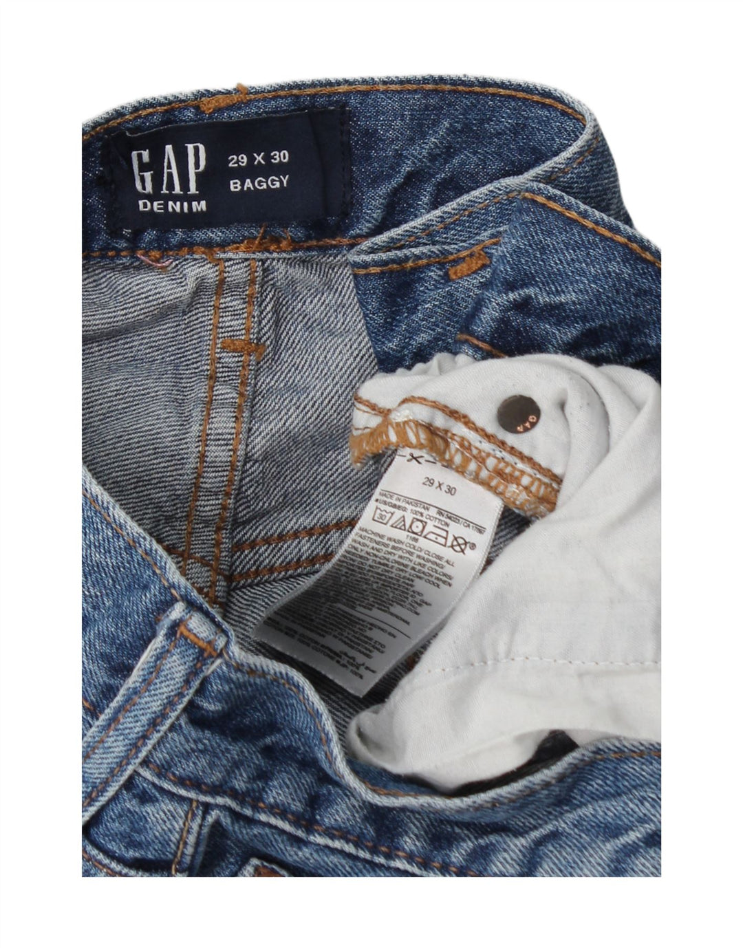 Gap Dame løse jeans W29 L30 Marineblå Bomuld
