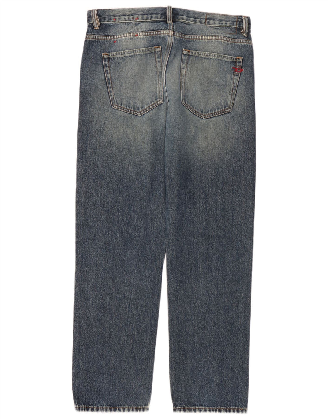 Diesel Straight Jeans til mænd W32 L30 Blå Bomuld