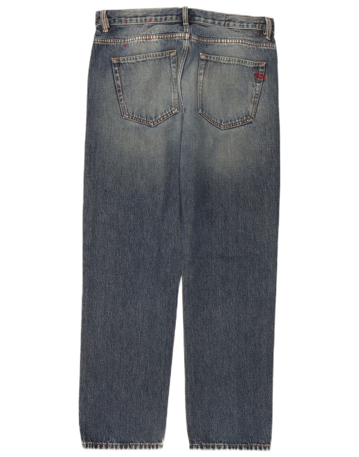 Diesel Straight Jeans til mænd W32 L30 Blå Bomuld