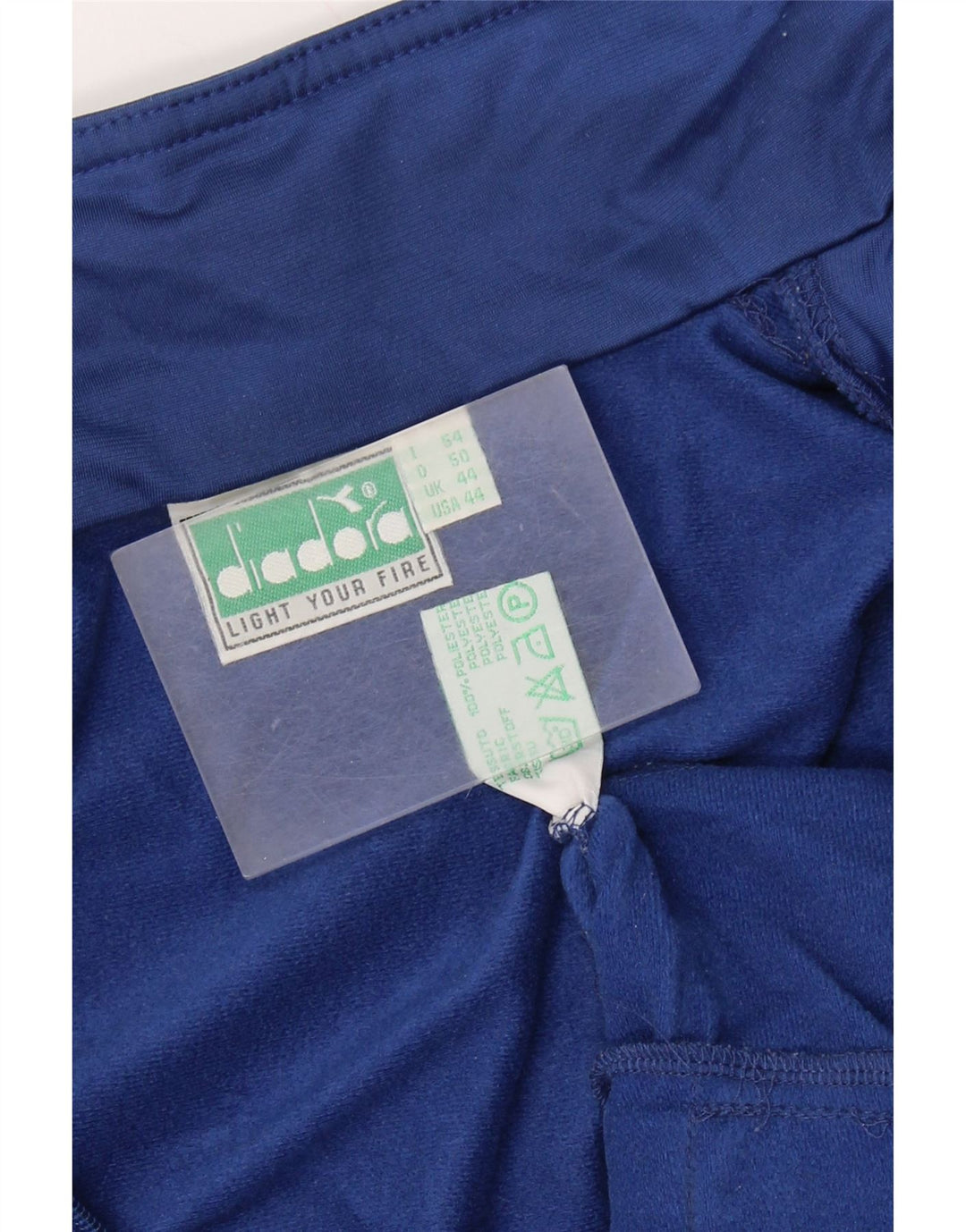DIADORA Herre grafisk træningsdragt Topjakke UK 44 XL Blå Polyester