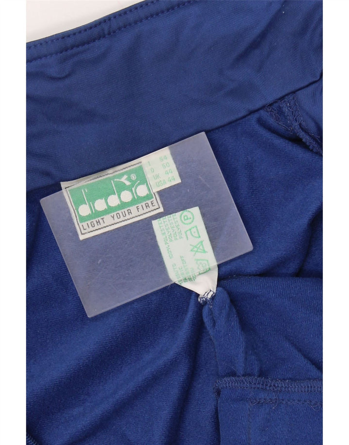 DIADORA Herre grafisk træningsdragt Topjakke UK 44 XL Blå Polyester
