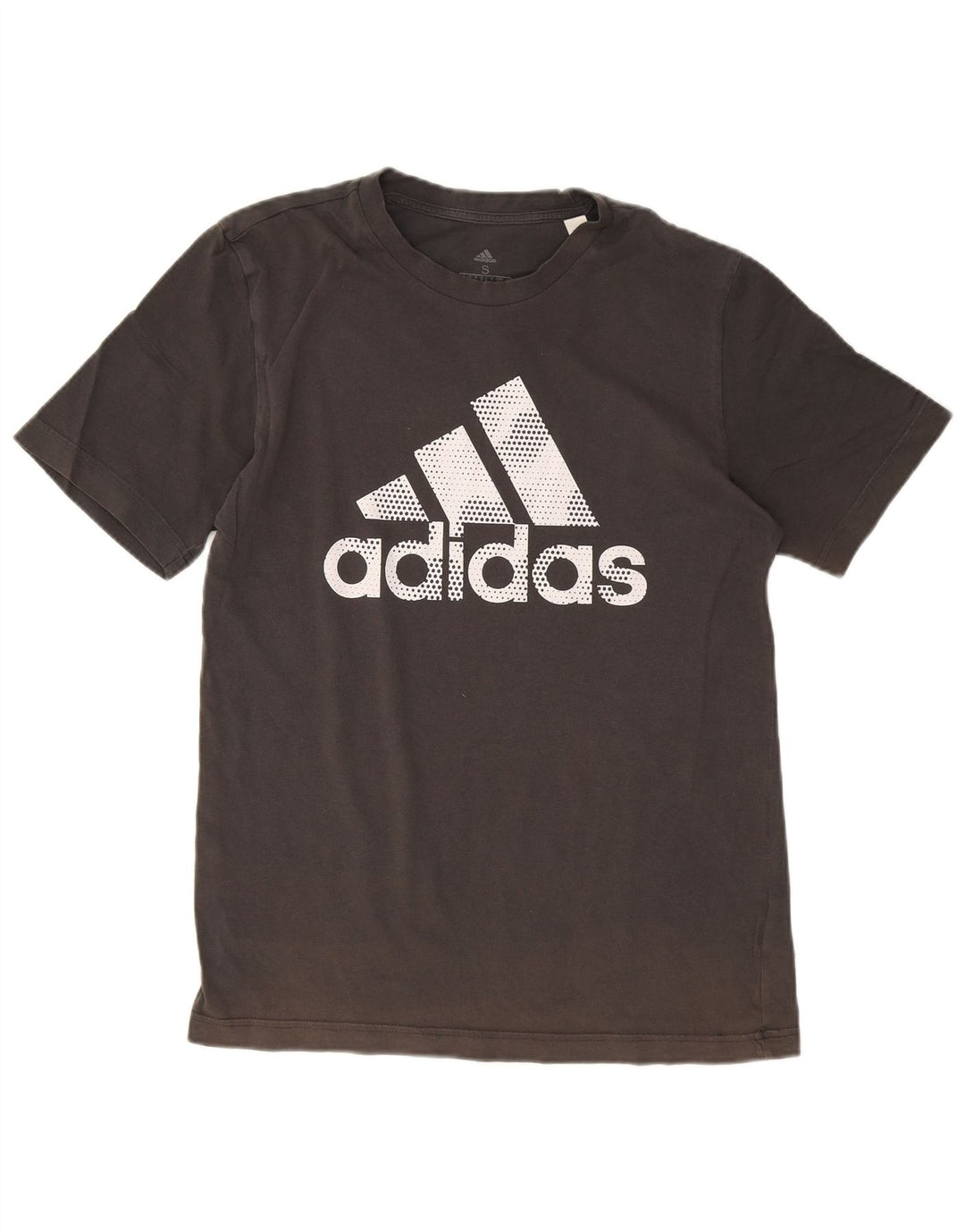 Adidas Herre Grafisk T-Shirt Top Lille Grå Bomuld