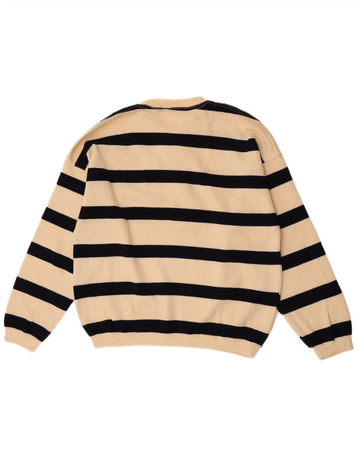 Armata Di Mare Herre Button Neck Jumper Sweater Medium Off White stribet