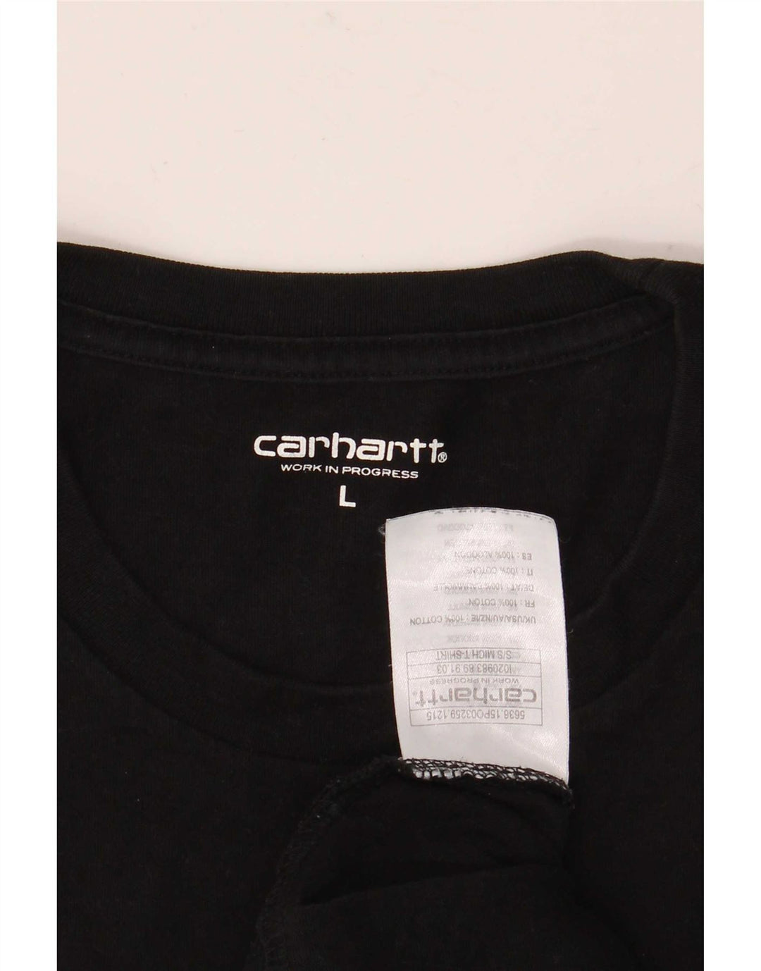 Carhartt Herre grafisk T-shirt Top Stor sort bomuld