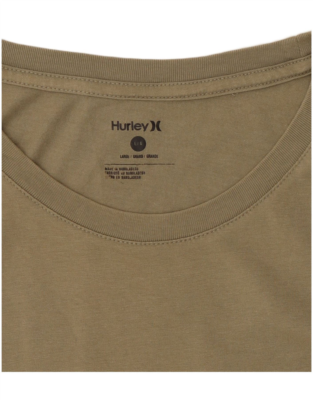 Hurley Herre Grafisk T-Shirt Top Stor Khaki
