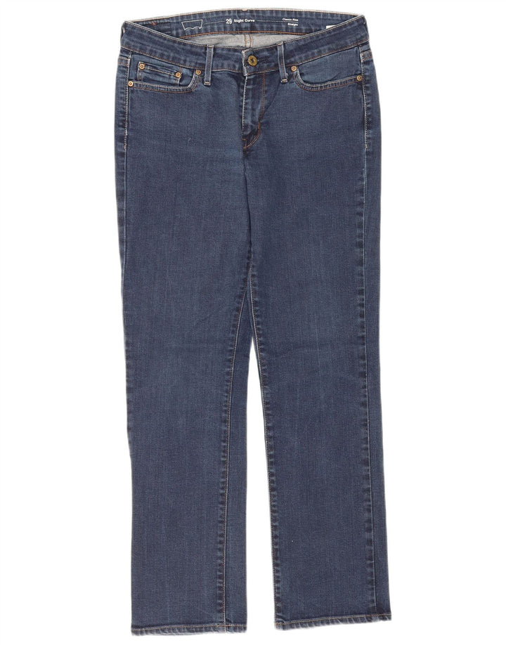 LEVI'S Dame Slight Curve Classic Rise Straight Jeans W29 L28 Blå Bomuld