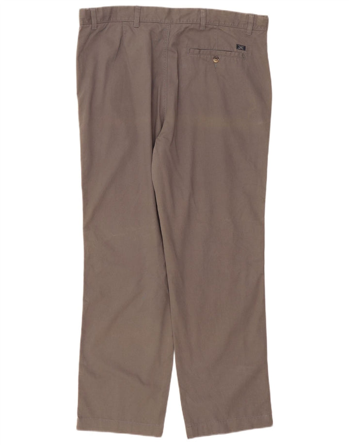 Marks & Spencer Herre Regular Fit Chinobukser W40 L31 Grå Bomuld