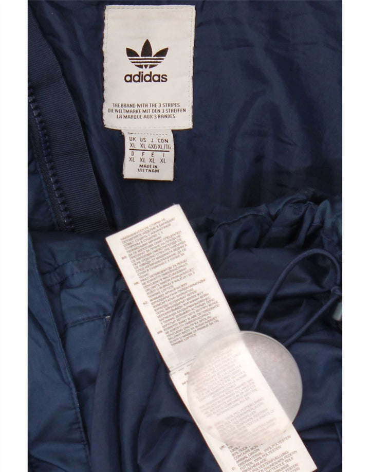 Adidas Polstret Herrejakke UK 42 XL Navy Blue Polyester