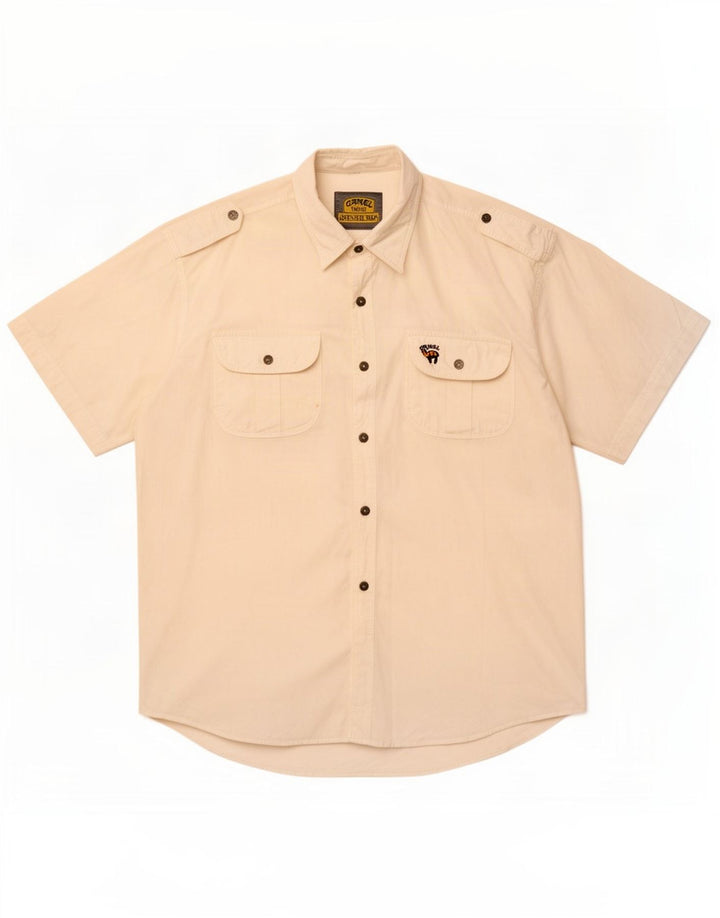 Camel Active Herre Kortærmet Military Shirt XL Hvid