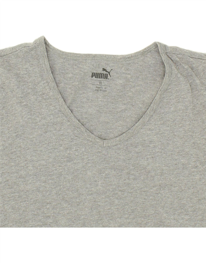 PUMA Womens T-Shirt Top UK 18 XL Grey Cotton Vintage Puma and Second-Hand Puma from Messina Hembry 