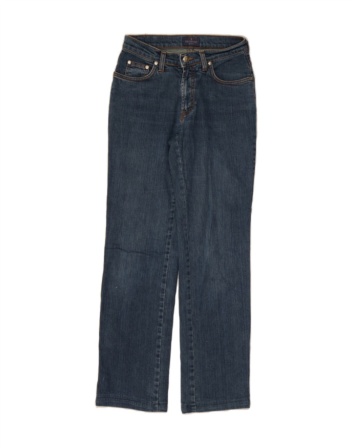 TRUSSARDI Womens Straight Jeans W24 L29  Blue Cotton Vintage Trussardi and Second-Hand Trussardi from Messina Hembry 