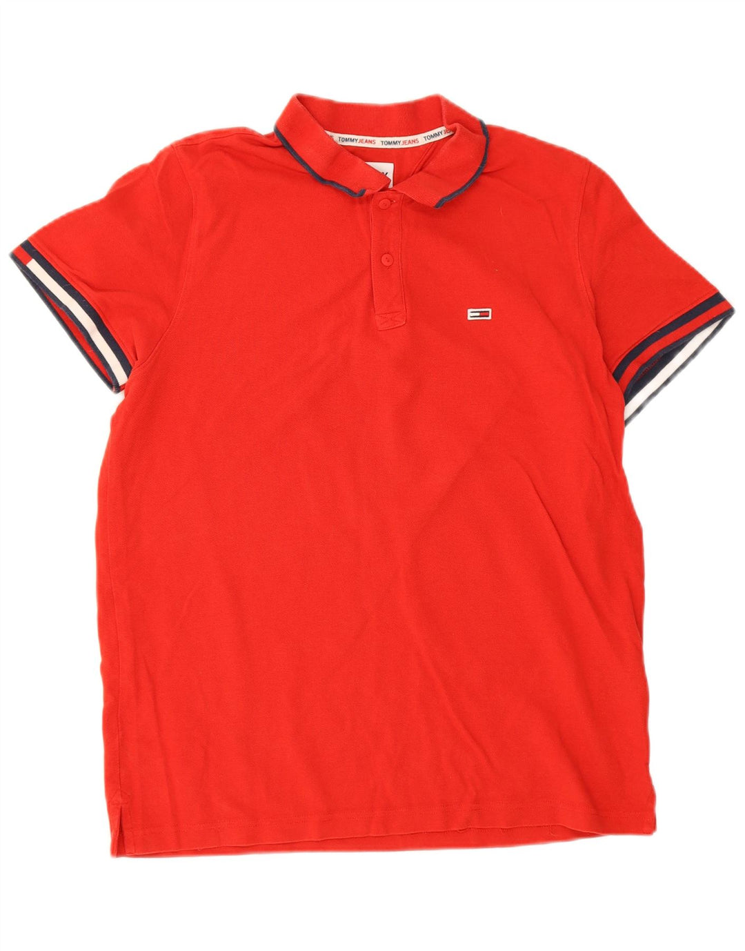 Tommy Hilfiger Poloskjorte til mænd Stor rød bomuld