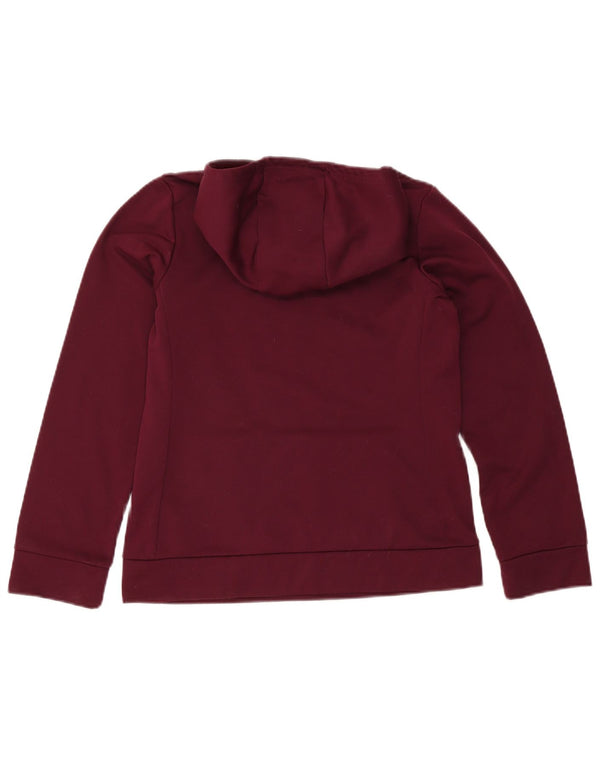 Nike piger Dri Fit grafisk hættetrøjetrøje 13-14 år XL Burgundy polyester