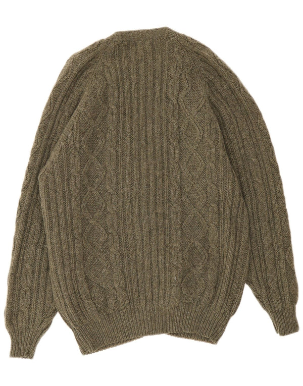 Vintage herre cardigan sweater XL Grøn New Wool