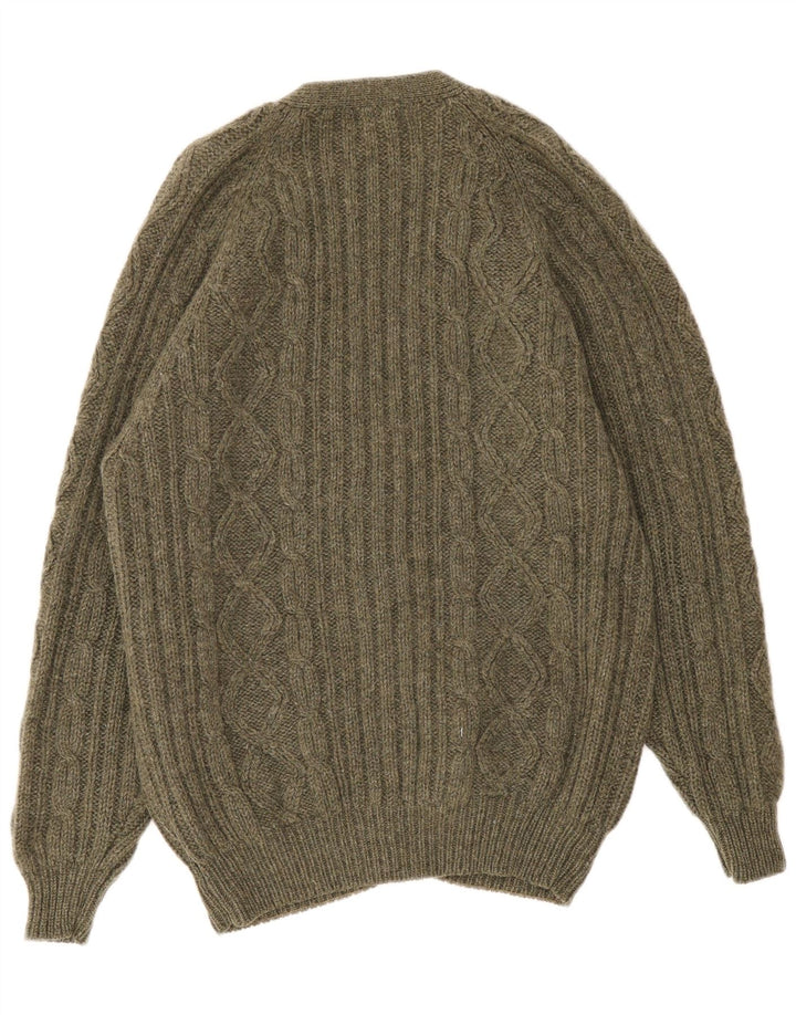 Vintage herre cardigan sweater XL Grøn New Wool