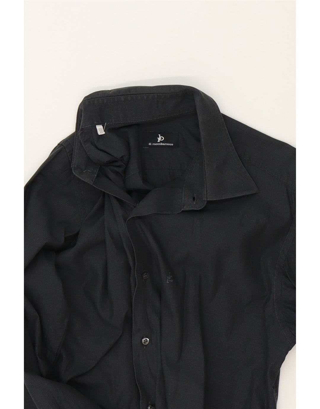 ROCCOBAROCCO Mens Shirt Size 15 1/2 40 Medium Grey Cotton Vintage Roccobarocco and Second-Hand Roccobarocco from Messina Hembry 