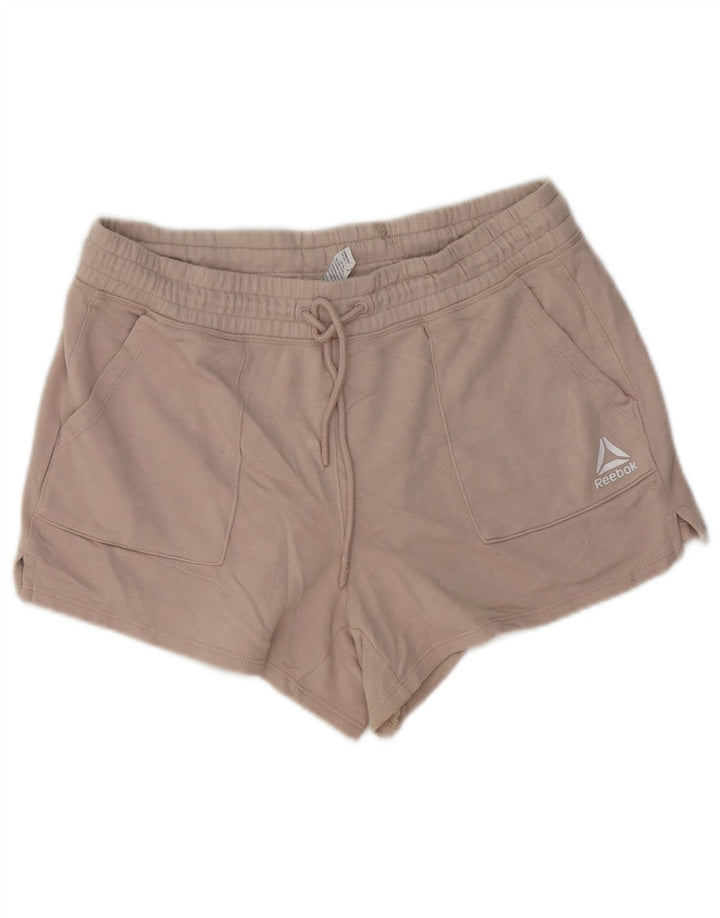 Reebok Sportsshorts til kvinder UK 14 Medium Beige Bomuld