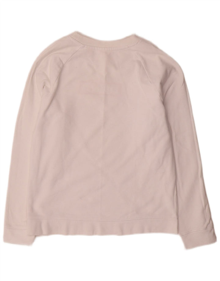 Levi's Dame grafisk oversize sweatshirt trøje UK 6 XS Hvid