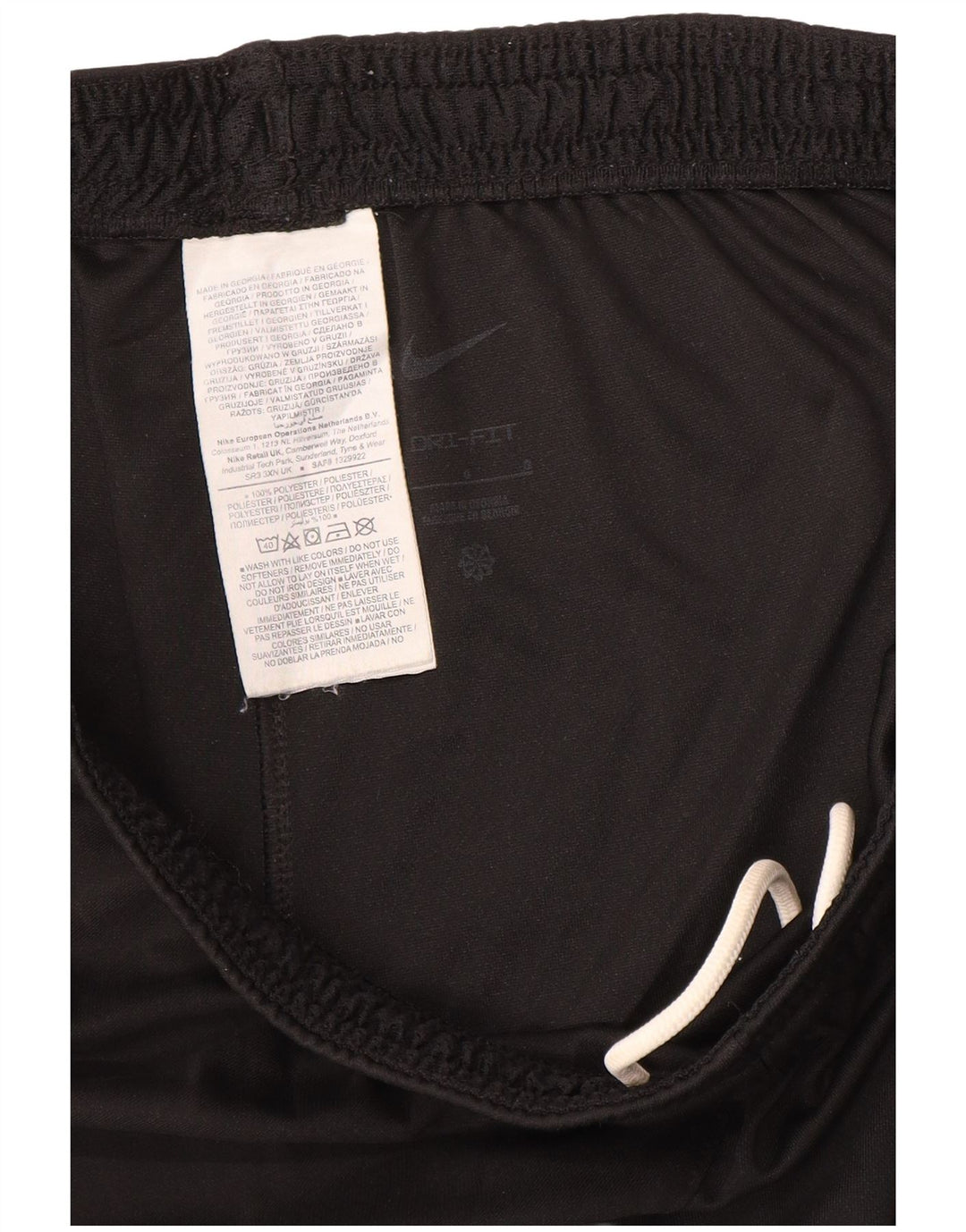 Nike Herre Dri Fit sportsshorts, store sorte polyester