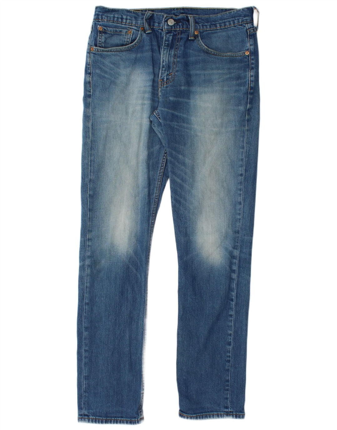 LEVI'S Herre 511 Acid Wash Slim Jeans W32 L32 Blå Bomuld