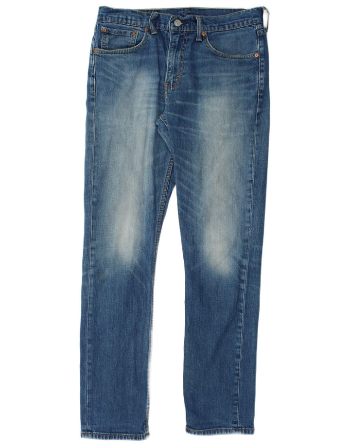 LEVI'S Herre 511 Acid Wash Slim Jeans W32 L32 Blå Bomuld