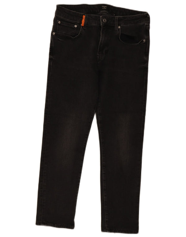 Superdry Womens Crop Slim Jeans W32 L25 Grå Bomuld