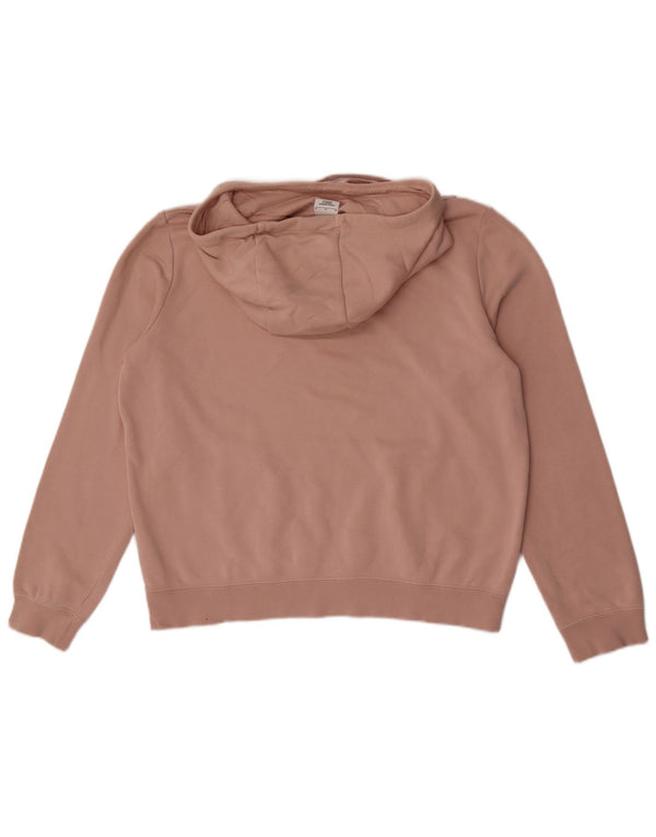 Nike Dame Hættetrøje UK 14 Medium Pink Bomuld