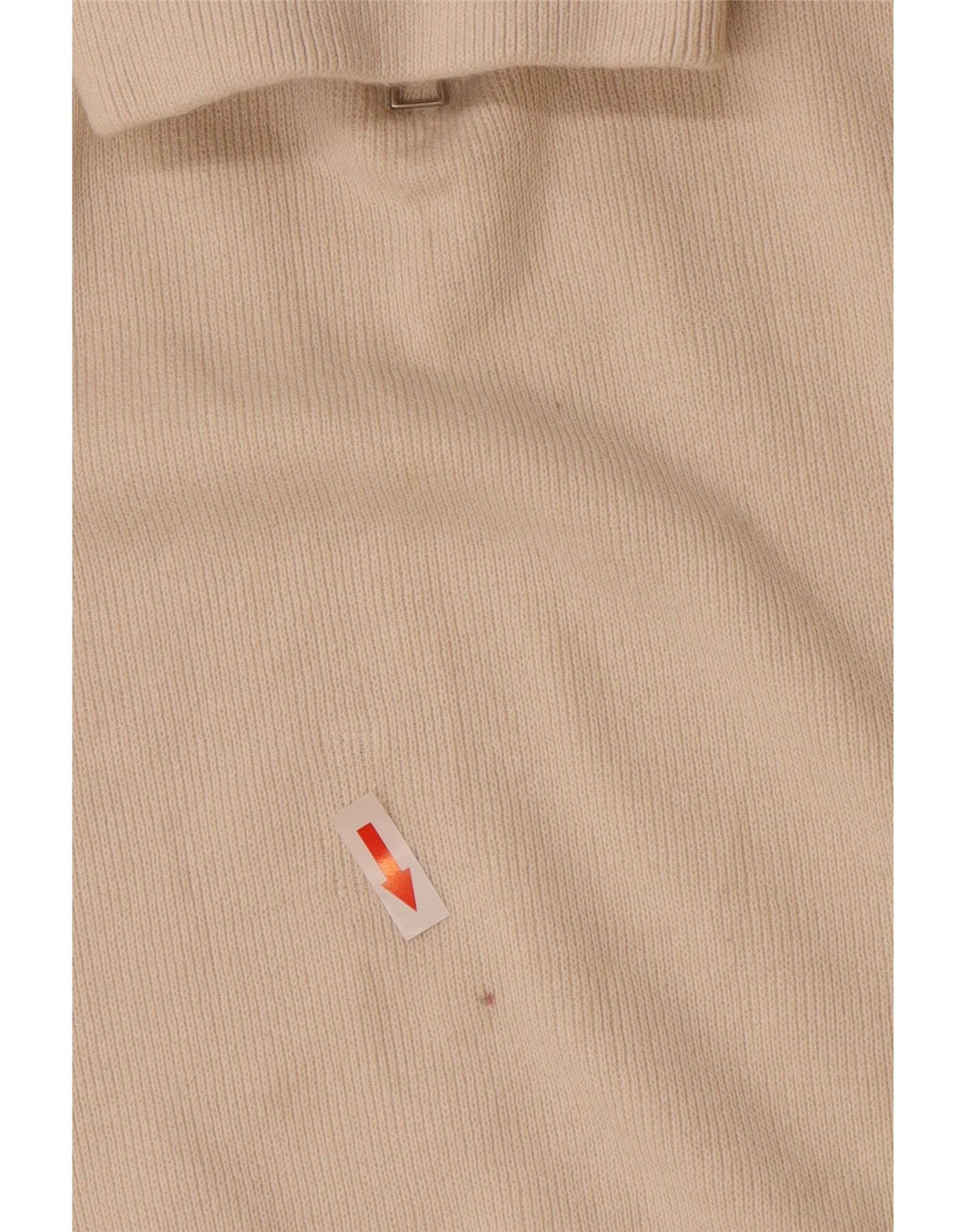 Zara Herre trøje med lynlåshals Stor off White Bomuld