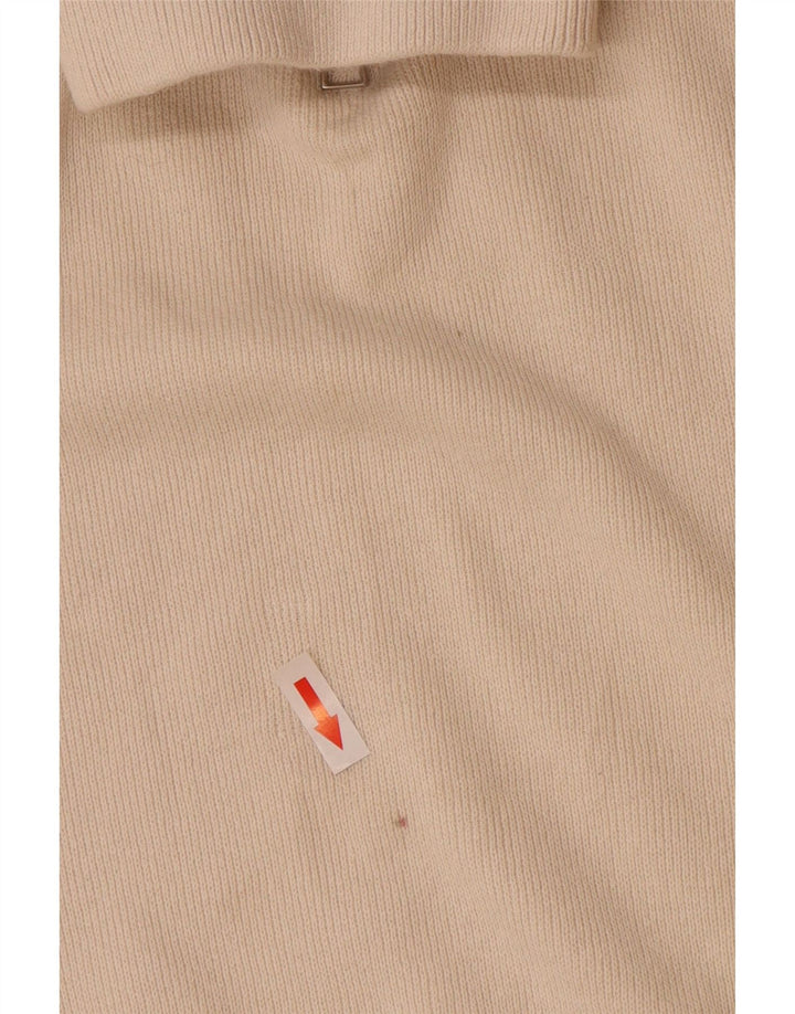 Zara Herre trøje med lynlåshals Stor off White Bomuld